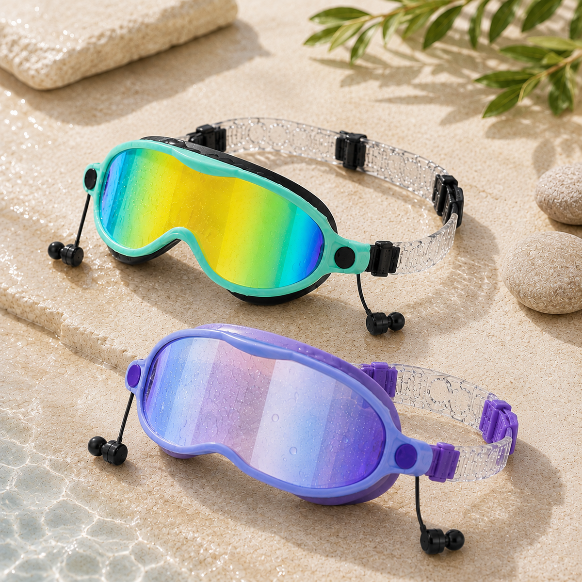 Aloha Clip-On Kids Swim Goggles