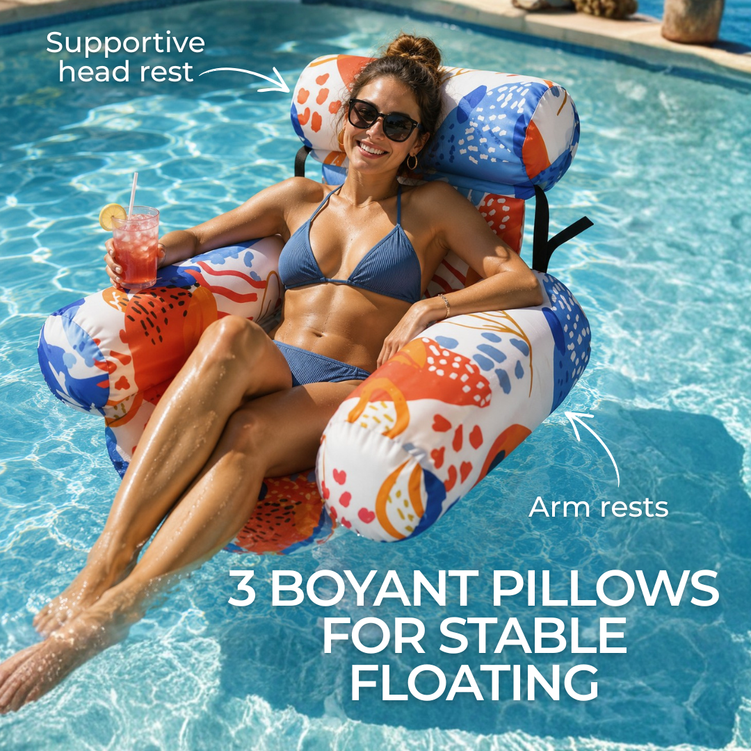 Aloha Inflatable Water Hammock with Armrests